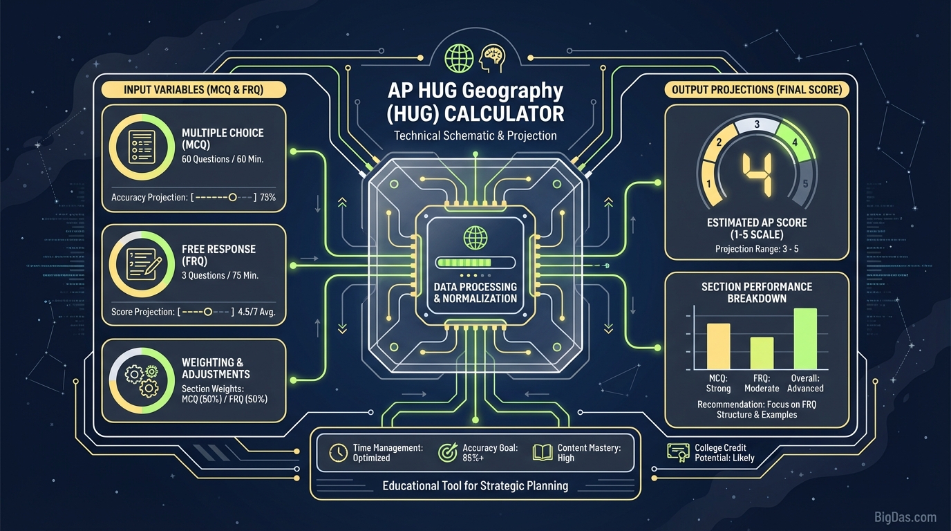 AP Human Geography (HUG) Score Calculator Header Image