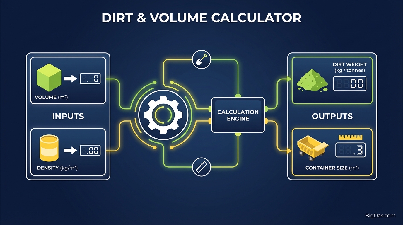 Dirt & Volume Calculator Header Image