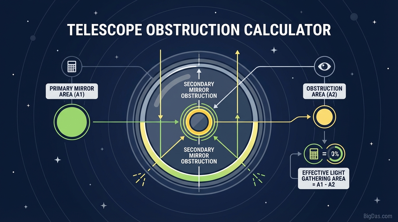 Telescope Obstruction Calculator Header Image