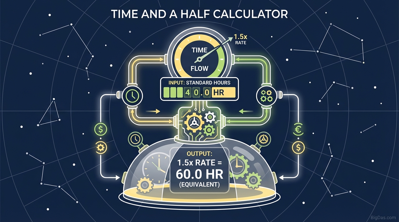 Time and a Half Calculator Header Image
