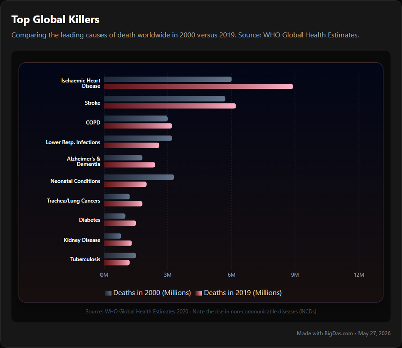 Global Disease Burden Chart
