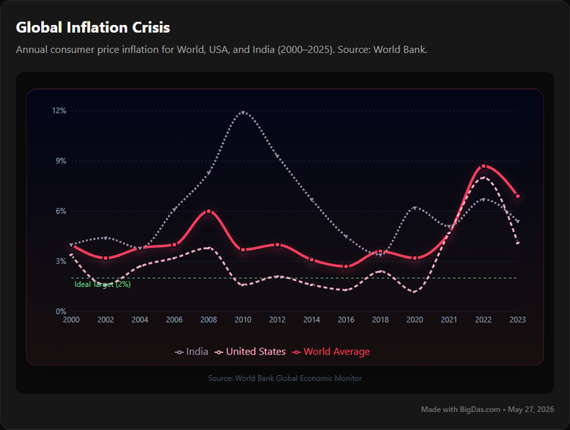 Global Inflation Rates Chart